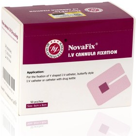 تصویر چسب آنژیوکت (چسب پانسمان پروانه‌ای) 50 عددی نوا NovaFix NovaFix – NonwovenTransparent I.V Fixation Dressing