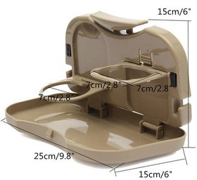 تصویر میز پذیرایی پشت صندلی خودرو کد 3921 - خاکستری 