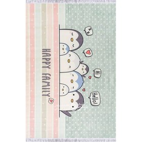 تصویر فرش کودک طرح پنگوئن ها DC250170 