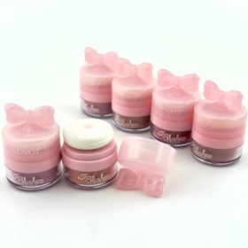 تصویر رژگونه نمکدونی پد دار پاپیون دار هدی موجی کد B - 148 - شماره ۵ Hudamoji blusher no b-148