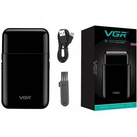 تصویر ماشین اصلاح مو صورت وی جی آر (VGR) مدل v-390 سبز یشمی ماشین اصلاح