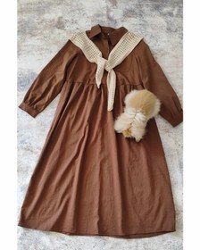 تصویر پیراهن بلند نخی 