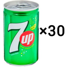 تصویر نوشابه شات سون آپ خارجی باکس ۳۰ عددی (۱۵۰ میل) 7up 7up