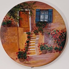 تصویر دیوارکوب سفالی 25 سانتی متر 