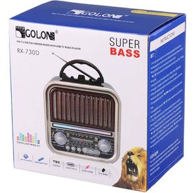 تصویر رادیو اسپیکر بلوتوثی رم و فلش خور Golon RX-720BT Golon RX-720BT Wireless Radio Speaker