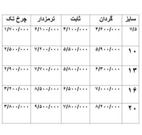 تصویر چرخ گردان و ثابت سایز 13 طرح آمریکایی برای تحمل بار بسیار بالا در همه سایز ثابت گردان و ترمزدار لیست قیمت در آخرین عکس Charkh gardan