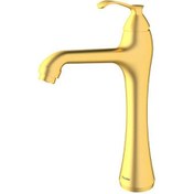 تصویر شیر شودر - مدل کلاسیک - طلایی مات / روشویی پایه بلند SHOUDER FAUCET - CLASSIC