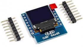 تصویر شیلد نمایشگرWemos D1 mini OLED 0.66" I2C 