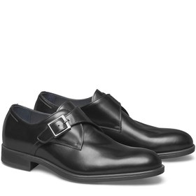 تصویر کفش چرمی مردانه کلاسیک سگک‌دار کد 861313 