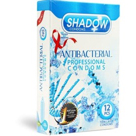 تصویر کاندوم شادو (Shadow) مدل Antibacterial بسته 12 عددی بهداشت جنسی