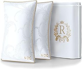 تصویر Royal Therapy Queen Professional Hotel Hotel (Double -Pack) Pharmonis USA - مجموعه ای از میکروفیبر ژل ممتاز مخمل خواب دار پایین بالش های بستر hypoallergenic جایگزین معده و خواب Royal Therapy Queen Professional Hotel Pillows (Double-Pack) Pharmonis USA - A Set of Premium Plush Gel Microfiber Down Alternative Hypoallergenic Bed Pillows Stomach &amp; Back Sleepers