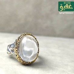تصویر انگشتر نقره در نجف زیبا با دور رکاب علی (ع) 