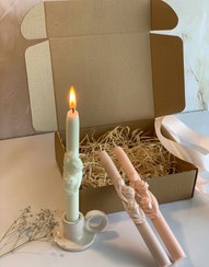 تصویر شمع قلمی طرح گل لاله 