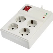 تصویر چندراهی برق پارت الکتریک مدل 330 ظرفیت ۴ خانه بدون ارت با کابل ۵ متر 