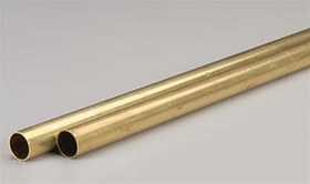 تصویر لوله برنجی 17 میل - 1 میلیمتر Brass tube 17 mm