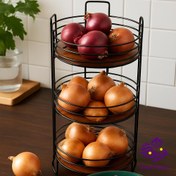 تصویر جای سیب زمینی و پیاز کاوه ۳ طبقه گرد 