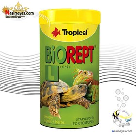 تصویر غذای لاک پشت خاکی و آبی و سایر خزندگان بایو رپت تروپیکال Tropical BIOREPT L STICKS