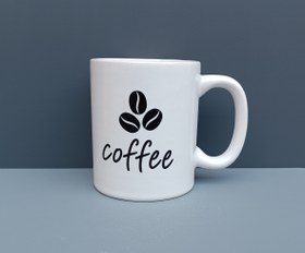 تصویر ماگ طرح coffee مدل استوانه ای بلند