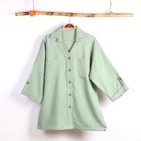 تصویر ست دو تیکه شومیز و شلوار زنانه دو جیب گاباما 