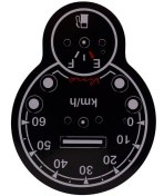 تصویر برچسب کیلومتر انژگتور یاماها وینو - مشکی سفید barcgasb kilometr