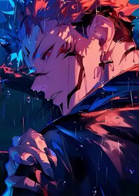 تصویر متال پوستر انیمه Jujutsu Kaisen طرح شخصیت Sukuna کد N219 