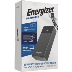 تصویر پاوربانک انرجایزر مدل UE27062PQ ظرفیت ۲۷ هزار میلی آمپر ساعت 