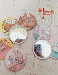 تصویر آینه جیبی فانتزی طرح خرگوش 