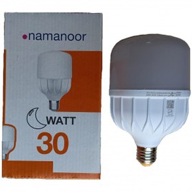 تصویر لامپ ال ای دی 30 وات نمانور مدل استوانه پایه E27 