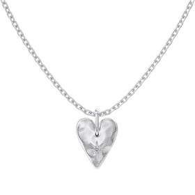 تصویر گردنبند نقره قلب لیلی NSi-935