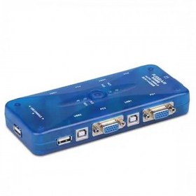 تصویر سوییچ چهار پورت KVM اتوماتیک USB 4 Port KVM Switch