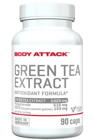 تصویر چربی سوز چای سبز 90 کپسول بادی اتک BODY ATTACK GREEN TEA EXTRACT 90 Caps