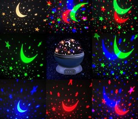 تصویر چراغ خواب کهکشانی Galaxy night light