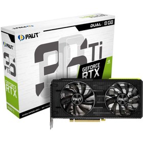 تصویر کارت گرافیک پلیت مدل GeForce RTX™ 3060 Ti Dual حافظه 8 گیگابایت Palit GeForce RTX™ 3060 Ti Dual 8GB Graphics Card