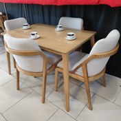 تصویر ست میز ناهار خوری چوبی ۴ و ۶ و ۸ و ۱۰ و ۱۲ نفره مدل دانیلاو 