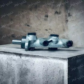 تصویر پمپ ترمز دو مداره طلایی آذین تنه مناسب پیکان و پیکان وانت 