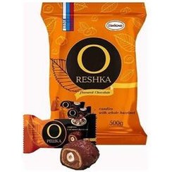 تصویر شکلات پلیکا با مغز شکلات و فندق_500گرمی Akkond pellika