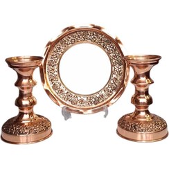 تصویر اینه شعمدان گلبرگ مسی اینه شعمدان گلبرگ کروم نانو قطر 20