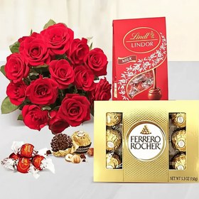 تصویر گل رز و شکلات کد66(آمریکا) 