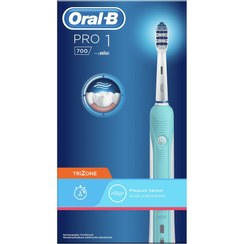 تصویر مسواک برقی اورال بی مدل Oral B pro 1 (700) با سری TRizone (سنسور فشار لثه) (جعبه ای) اصل آلمان 