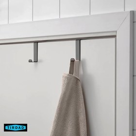 تصویر قلاب آویز پشت درب تیرداد مدل گیرک بسته 2 عددی 