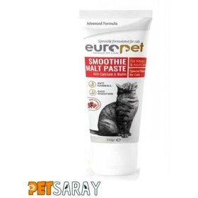 تصویر خمیر مالت گربه با طعم اسموتی میوه های جنگلی یوروپت Europet Smoothie Malt Paste 