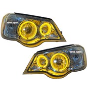 تصویر چراغ جلو اسپرت پراید طرح bmw بنفش مناسب برای 132 و 111 Sport pride headlight, purple bmw design, suitable for 132 and 111