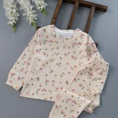 تصویر ست راحتی بلوزوشلواردخترانه بچگانه طرح آلاله 