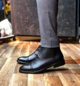 تصویر نیم بوت مردانه چرم طبیعیB3-116 