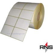 تصویر لیبل کاغذی سایز ۵۱×۳۴ میلی متر دو ردیفه ۳۰۰۰ عددی 