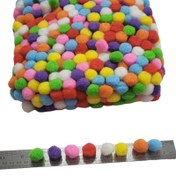 تصویر توپک پوم پوم خارجی بسته ۴۰ عددی 