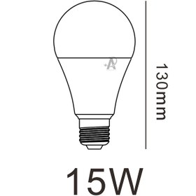تصویر لامپ ال ای دی 15 وات | پارس اروند الکتریک | کد PA-AB15W | پایه E27 گروه ساختمانی لواسان