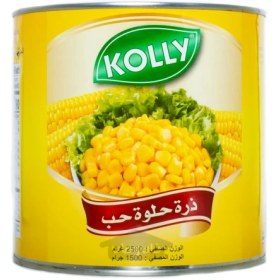 تصویر ذرت شیرین کولی 2500 گرم KOLLY KOLLY sweet kernel corn 2500 g