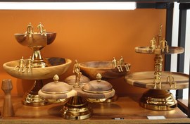 تصویر سرویس پذیرایی 5 تکه چوبی مدل آدمک 