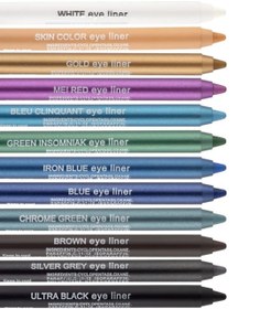 تصویر مداد چشم رنگی تیکاتی برند ترک (اصل) Colored eye pencil tikkati - Gold eye liner طلایی Tikkati Colored eye pencil